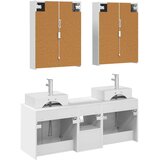  Set ormarića za kupaonicu 5 kom. Bijela Konstruirano drvo | shoptok.hr