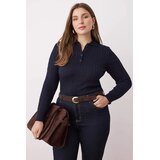 Trendyol Ženska bluza Tbbaw26Af00005, Tamnoplava Cene