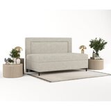 Maison de Rêve Siva/bež oblazinjena postelja 80x200 cm Alba – | Shoptok.si