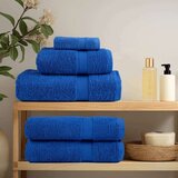  Brisače 2 kos modra 100x200 cm 360 g/m² 100% bombaž, (21822872) | Shoptok.si