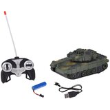 Rc tenk na daljinsko upravljanje s rotirajućom kupolom, šumska kamuflaža, 22 cm | shoptok.hr