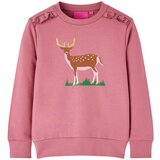 vidaXL Dječja topla majica boja maline 128 | shoptok.hr