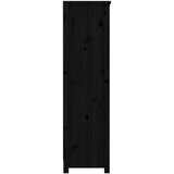 Ormarić za knjige Crna 80x35x126 cm od masivne borovine | shoptok.hr