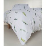 Mila Home Luxury Bijela/zelena posteljina za bračni krevet/za produženi krevet od pamučnog satena 240x220 cm Marseille Floral – | shoptok.hr