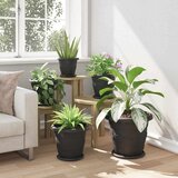  Krožni cvetlični pladenj 24 pcs Črna Ø 21,5 x 2,5 cm Plastika, (5000207752) | Shoptok.si