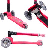 BOLDCUBE Sklopivi trotinet za decu Mala sirena 3 svetleća točka do 50kg roze | Eponuda.com