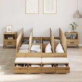  Posteljni okvir za shranjevanje Hrastov les Inženirski les, (22103320) | Shoptok.si
