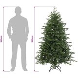  Umjetno božićno drvce s nogom 180 cm PVC i metal Zelena - 180 cm bez LED svjetala | shoptok.hr