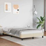  posteljni okvir brez vzmetnice krem 120x190 cm umetno usnje, (21791821) | Shoptok.si