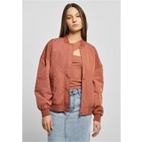 UC Ladies Ladies Recycled Oversized Light Bomber Jacket terracotta Cene