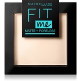 Maybelline Fit Me! Matte + Poreless kompakten mat puder 9 g odtenek 120 Classic Ivory Cene