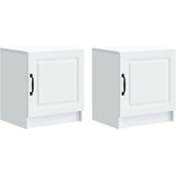  Noćni ormar 2 pcs Bijela 43 x 34,5 x 47 cm Konstruirano drvo | Eponuda.ba
