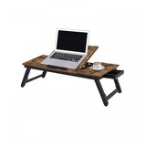 Songmics RUSTIC Laptop Table with Drawer, Rustic, LLD110B01 | shoptok.hr