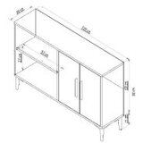 Woody Fashion roland - white, gold whitegold console | ePonuda.com