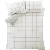 Bianca Zelena/kremno bela flanelna posteljnina za zakonsko posteljo 200x200 cm Brushed Regal Check – Cene
