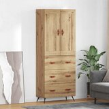 vidaXL Highboard Umjetnički hrast 69,5 x 34 x 180 cm Konstruirano drvo | shoptok.hr
