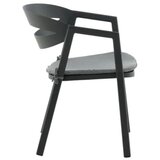 Venture Home Slit vrtna stolica s rukohvatima, crna | shoptok.hr