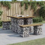 vidaXL Vrtna gabionska klop 100x102x72 cm impregnirana borovina Cene