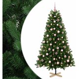  Umjetno božićno drvce s kuglicom 180 cm 300 LED lampica - 180 cm s LED-ima i ružičastim lopticama | shoptok.hr