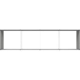  Cvetlično korito Svetlo siva 385 x 100 x 45 cm Cinkana jeklena, (5000207358) | Shoptok.si