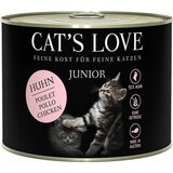 Cat's Love Mokra hrana za mačke "Junior Chicken Pur" - 200 g Cene
