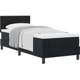  Krevet s opruga kutije s jastukom Crna 80 x 200 cm Baršun | shoptok.hr