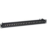 Intellinet 1U 24-port FTP Cat5e črn patch panel | Shoptok.si