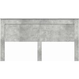 vidaXL Vzglavje z vzglavjem Betonsko siva 200 cm Konstruiran les | Shoptok.si