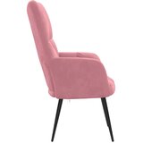  Stolica za opuštanje ružičasta baršunasta | shoptok.hr
