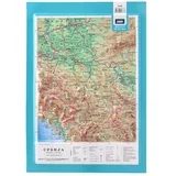 Everest, reljefasta mapa, A4, Srbija