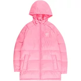 Adidas Prehodna jakna 'Adicolor' roza / bela