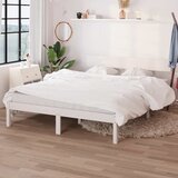  Okvir za krevet masivno drvo bijeli 120x190 cm mali bračni | shoptok.hr