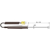B+B Thermo-Technik Površinsko tipalo B+B Thermo-Technik OHF 1xK NL 130 -50 do 650 °C K, (20634106) Cene