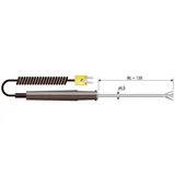 Površinsko tipalo B+B Thermo-Technik OHF 1xK NL 130 -50 do 650 °C K, (20634106)