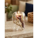 Sinsay Stakleni svijećnjak za tealight sa suhim cvijećem Cijene