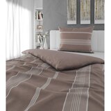 Esposa POSTELJNINA REMSA 140/200 cm flanela rjavosiva | Shoptok.si