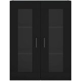  Visoka komoda crni 69 5x34x180 cm konstruirano drvo | shoptok.hr