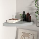 vidaXL plutajuća kutna polica siva 35 x 35 x 3,8 cm MDF Cijene