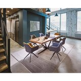 Linea Natura JEDILNA MIZA, masivno hrast črna, barve hrasta | Shoptok.si