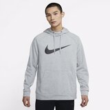 Nike Dri-Fit Swoosh Hoodie, Dark Grey Heather/Black - M, (20490175) | Shoptok.si