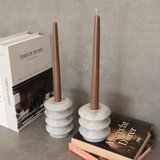 Aberto Design set svećnjaka MAR08990206D, 2 komada, Sivi Cene