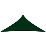 vidaXL Senčno jadro oksford blago trikotno 3x3x3 m temno zeleno, (20965429) | Shoptok.si