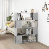  The Living Store Knjižna omara za razdelitev prostora betonsko siva 100x24x124cm - Knjižna Omara Za Razdelitev Prostora, (21453535) | Shoptok.si