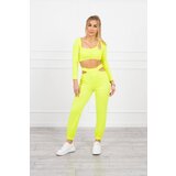 Kesi Complete with a yellow neon-colored blouse top | Shoptok.si