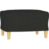  Trosjed s tabureom crni 180 cm od tkanine | Eponuda.ba