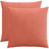  Presvlaka za jastuk 2 pcs ALMELO Crvena narančasta 65 x 65 cm Slike