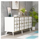 Hanah home cagla - white, gold whitegold console | ePonuda.com