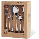 Kulig Pribor 24 kom od nehrđajućeg čelika u srebrnoj boji za 4 osobe Luce – | shoptok.hr