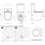 Ravak X01870 optima talna brezrobna wc školjka monoblok z wc desko s počasnim zapiranjem | Shoptok.si