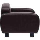 vidaXL pasji kavč črn 80x50x40 cm umetno usnje | Shoptok.si
